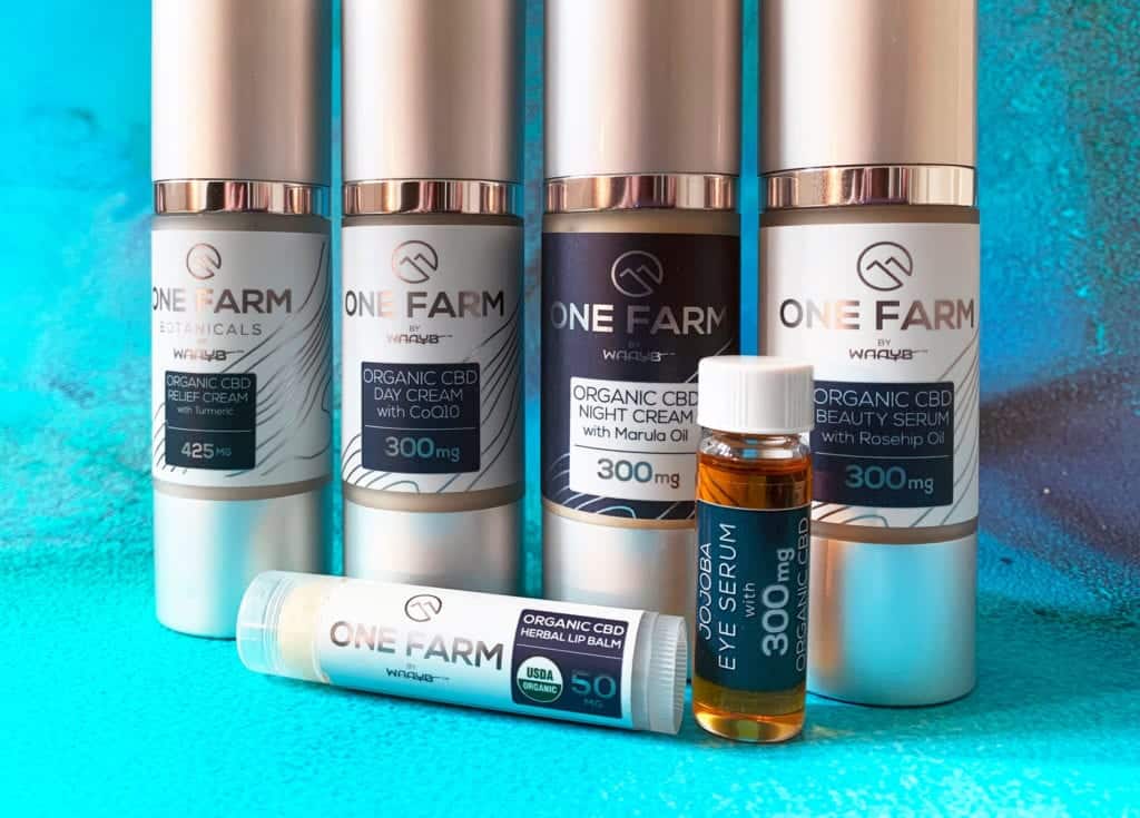 One Farm CBD Skincare products