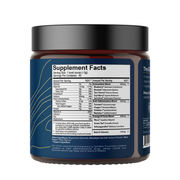 Recharge & Replenish Vitality Boost supp facts