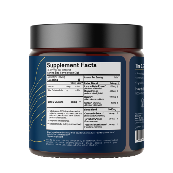 90g Sleep New Formula supp facts