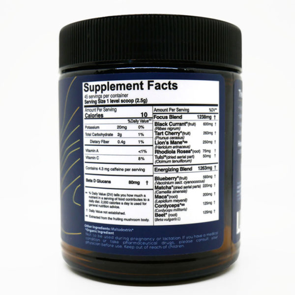 Energizing Focus Supplement Facts